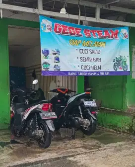 JUAL USAHA STEAM SALJU MOTOR & MOBIL