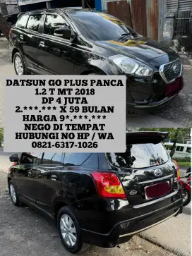 DATSUN GO PLUS PANCA 1.2 T MT 2018 DP 4 JUTA