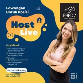 Lowongan HOST LIVE Sepatu di TIKTOK