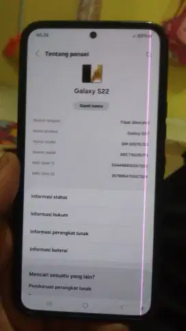 Samsung s22 8/256gb sein minus dikit