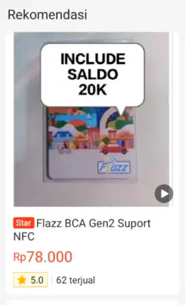 Flazz BCA Gen2 Suport NFC