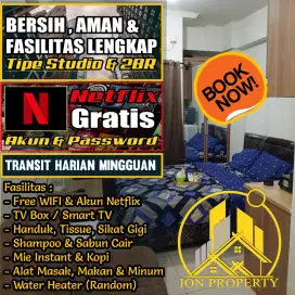 GREEN PRAMUKA STUDIO SEWA TRANSIT PERJAM APARTEMEN JAKARTA PUSAT