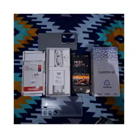 TECNO CAMON 40 4G 8+8/256GB LIKE NEW FREE MICRO SD SANDISK ORIGINAL