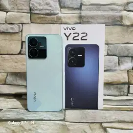 Vivo Y22 4/64 4G Green Fulset segel mulus 98%