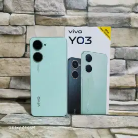 Vivo Y03 4/64 4G Green Fulset segel mulus 98%