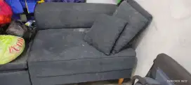 Sofa bangku warna biru