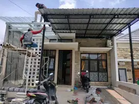 Kanopi spandek rangka bajaringan