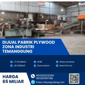 Jual pabrik plywood lokasi temanggung luas 18448 meter strategis