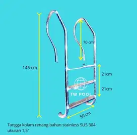 Tangga Kolam Full Stainless