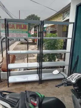 RAK BESI SIKU LUBANG SIAP KIRIM DAN COD