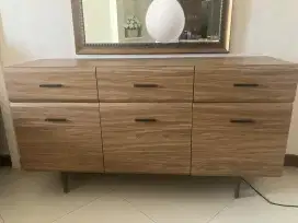 Lemari kabinet + cermin (jual 1 paket)
