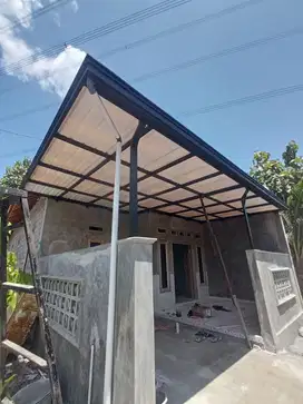 Kanopi alderon rangka hollow galvanis termurah
