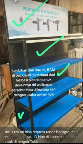 Jual rak besi Kokoh baru harga second