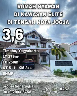 RUMAH NYAMAN DI KAWASAN ELITE DI TENGAH KOTA JOGJA