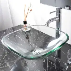 CLASSICA ITALIANO WASTAFEL GLASS SINK SEGI P20 CLEAR
