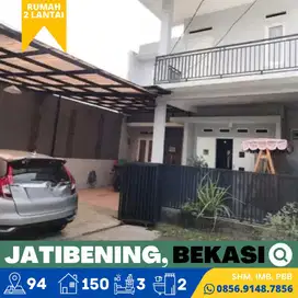 Rumah Hook dijual Murah, 2Lt. Jatibening, Bekasi dekat ke LRT Cikunir