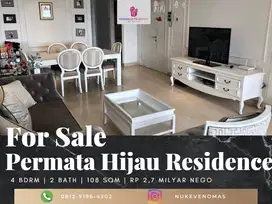 Dijual Apartement Permata Hijau Residence 3BR Plus 1 Low Floor