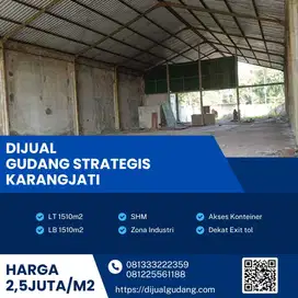 Dijual gudang industri lokasi Karangjati sangat strategis Luas 1510m