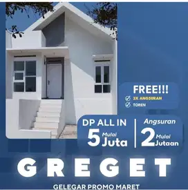Rumah Murah Dp 5 Juta Allin Cicilan 2 Jutaan di Bandung Timur