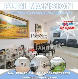 Dijual rumah mewah siap huni di Puri Mansion,Jakarta Barat LT 120m2