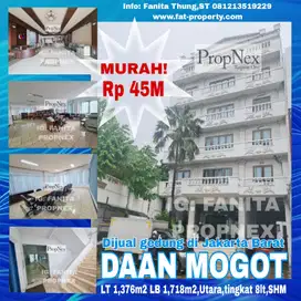 Dijual gedung 6lt di jl Daan Mogot,JakBar LT 1,376m2 LB 1,718m2,