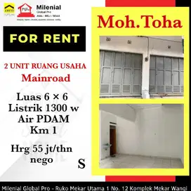 DISEWAKAN 2 UNIT RUANG USAHA DI MOH TOHA BANDUNG