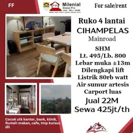 DIJUAL/DISEWA RUKO 4 LT DI CIHAMPELAS BANDUNG  --FF