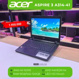 Laptop Acer Aspire 3 A314-41 AMD A6-9220E RAM 8GB SSD 120GB HD 14inch