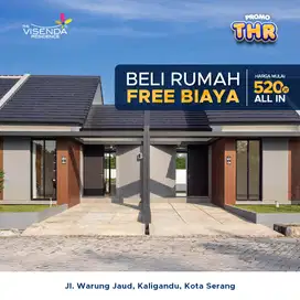 Rumah 120m² Siap Huni Tanpa Biaya Tambahan, DP 0, dekat Tol Serang