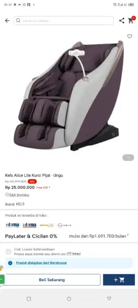 Kels Alice lite Kursi pijat