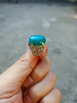 Batu bacan ring Perak murah
