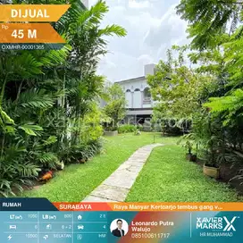 Rumah Sultan Raya Manyar Kertoarjo tembus gang 6 belakang luas 1.050m2