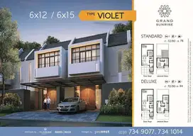 Disewakan rumah baru Grand Sunrise