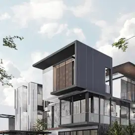 rumah mewah 3 lantai dengan 6 kamar di citraland dekat radial road