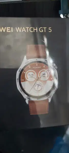 Jam / smartwatch Huawei GT 5 Series ( Brown strap) baru_segel