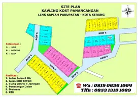Jual TANAH KAVLING KOTA SERANG BANTEN