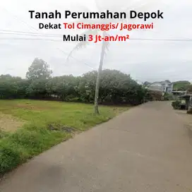 3 Jt-an Tanah Kavling SHM Area Cilangkap. Dekat Gerbang Tol Cimanggis