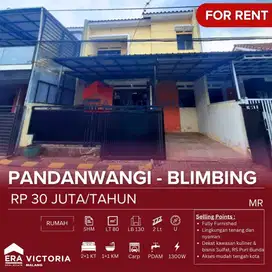 Rumah DISEWAKAN lengkap dengan furnish di perum Pandanwangi Royal Par