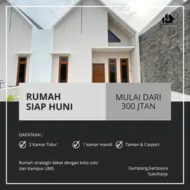 DIJUAL RUMAH SAIP HUNI DAERAH KARTASURA DEKAT KAMPUS TERNAMA
