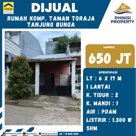 DIJUAL RUMAH DI TAMAN TORAJA CUMA 650 JUTAAN