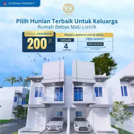 RUMAH 2 LANTAI DI MRANGGEN FREE BIAYA DAN BEBAS MATI LISTRIK