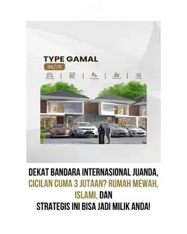 Rumah bebas banjir dan paling strategis dekat bandara juanda