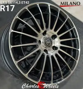 Velg Milano spider Ring17 5x114,3 innova ertiga brv dll