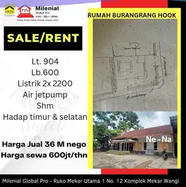 DIJUAL RUMAH BURANGRANG HOOK  --NE