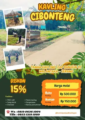Jual Tanah kavling murah kota serang Walantaka