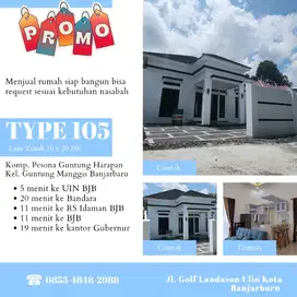 dijual rumah tipe 105