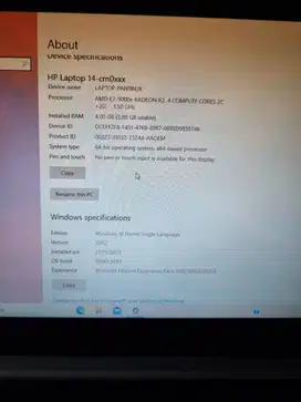Laptop hp 12 inchi