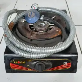 Jual Kompor gas 1 tungku PROGAS & selang Regulator Winn gas