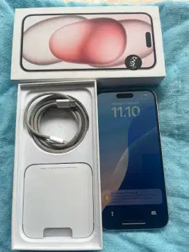 iPhone 15 Plus Pink 128GB iBox BH 100% Okt 2025 Bisa TT