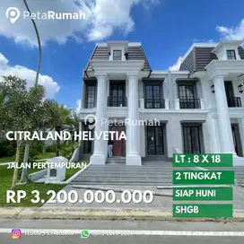 Rumah villa citraland helvetia jalan pertempuran - kapten sumarsono